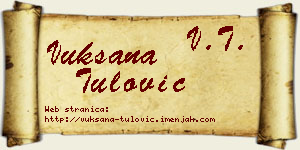 Vuksana Tulović vizit kartica